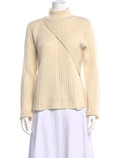 Pre-owned Envelope1976 Cashmere Turtleneck Sweater In Neutral