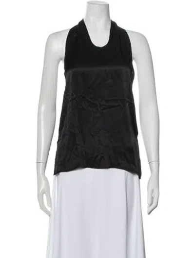 Pre-owned Envelope1976 Halterneck Sleeveless Top In Gray