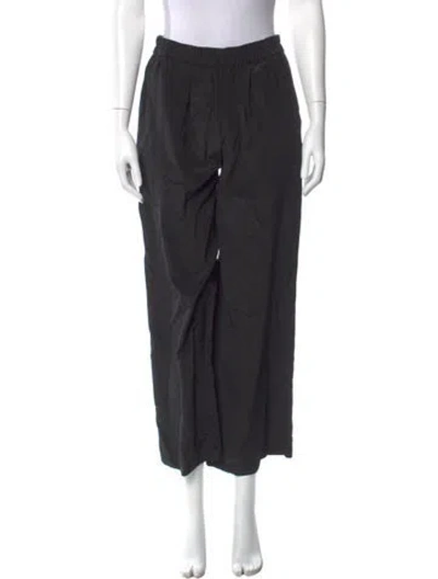 Pre-owned Envelope1976 Silk Wide Leg Pants W/ Tags In Black