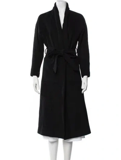 Pre-owned Envelope1976 Virgin Wool Coat In Black