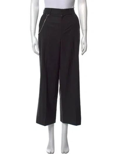 Pre-owned Envelope1976 Wool Wide Leg Pants In Black
