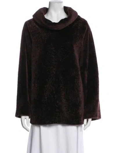 Pre-owned Enville By Kelly Killoren Bensimon X Pologeorgis Lamb Fur Faux Fur Jacket In Black
