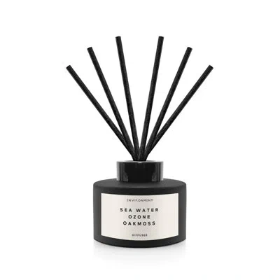 Environment 200ml Reed Diffuser Inspired By Davidoff Cool Water® - Sea Water | Ozone | Oakmoss In Black;white