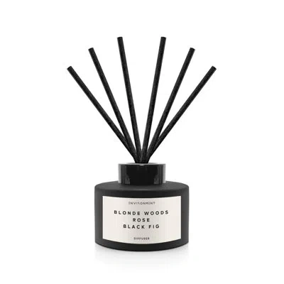 Environment 200ml Reed Diffuser Inspired By The Edition Hotel® - Blonde Woods | Rose | Black Fig In Black;white