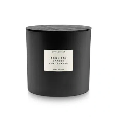 Environment 55oz Candle Inspired By Delano Beach Club Hotel® - Green Tea | Orange | Lemongrass In Black;white