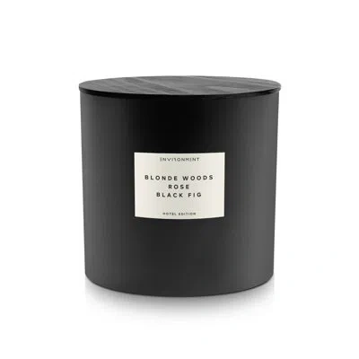 Environment 55oz Candle Inspired By The Edition Hotel® - Blonde Woods | Rose | Black Fig In Black;white