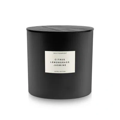 Environment 55oz Candle Inspired By W Hotel® - Citrus | Lemongrass | Jasmine In Black;white