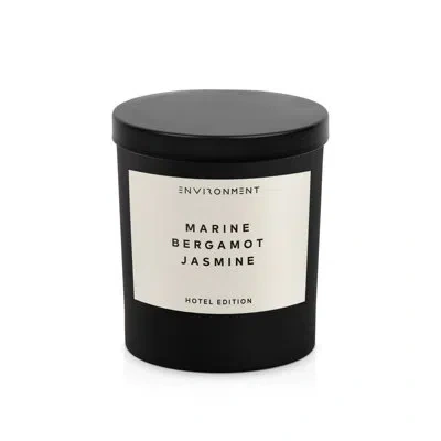 Environment 8oz Candle Inspired By The Ritz Carlton Hotel® - Marine | Bergamot | Jasmine In Black;white