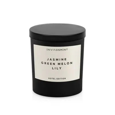 Environment 8oz Candle Inspired By The Wynn Hotel® - Jasmine | Green Melon | Lily In Black;white