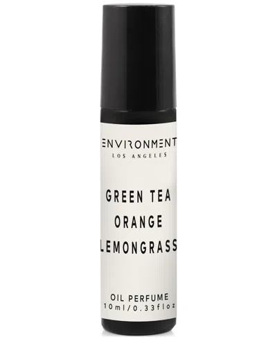 Environment Green Tea, Orange & Lemongrass Roll-on Oil Perfume (inspired By 5-star Luxury Hotels), 0.33 Oz. In White