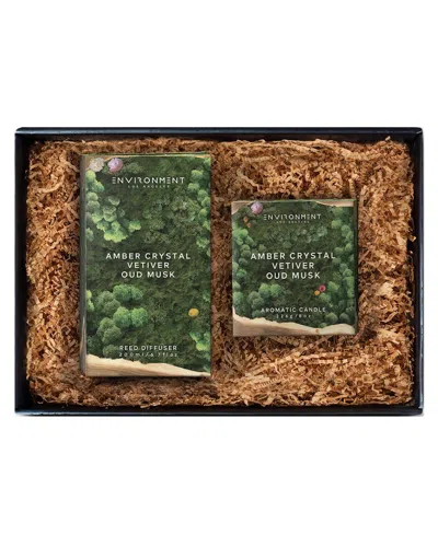 ENVIRONMENT LOS ANGELES ENVIRONMENT 200ML DIFFUSER & 8OZ CANDLE GIFT PACK INSPIRED BY BACCARAT ROUGE 540¨