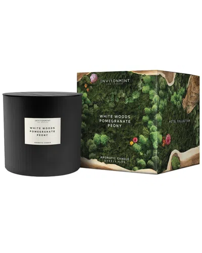 Environment Los Angeles Environment 55oz Candle Inspired By The Aria Hotel® White Woods In Black