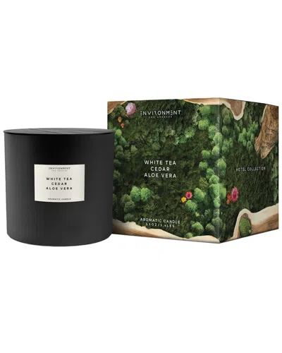 Environment Los Angeles Environment 55oz Candle Inspired By Westin Hotel® White Tea, Cedar & Aloe Vera In Black