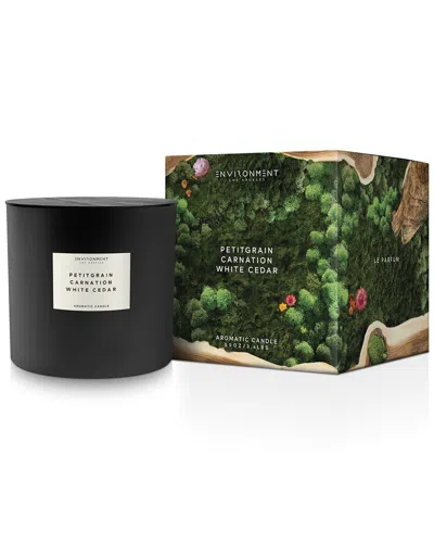 Environment Los Angeles Environment 55oz Candle Inspired By Ysl L'homme® Petitgrain, Carnation & White  Cedar In Black