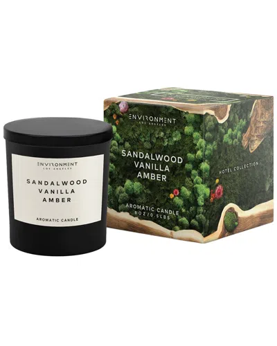Environment Los Angeles Environment 8oz Candle Inspired By Hotel Costes® Sandalwood In Black