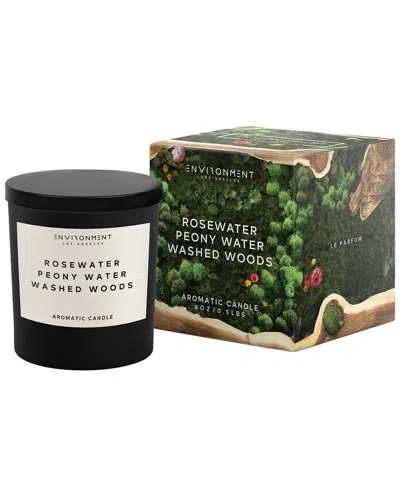 Environment Los Angeles Environment 8oz Candle Inspired By Issey Miyake L'eau D'issey® Rosewater In Black