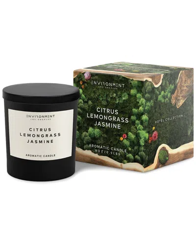 Environment Los Angeles Environment 8oz Candle Inspired By W Hotel® Citrus, Lemongrass & Jasmine In Black