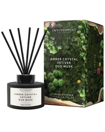 Environment Los Angeles Environment Diffuser Inspired By Baccarat Rouge 540® Amber Crystal, Vetiver & Oud Musk In Black