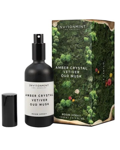 Environment Los Angeles Environment Room Spray Inspired By Baccarat Rouge 540® Amber Crystal, Vetiver & Oud Musk In Black