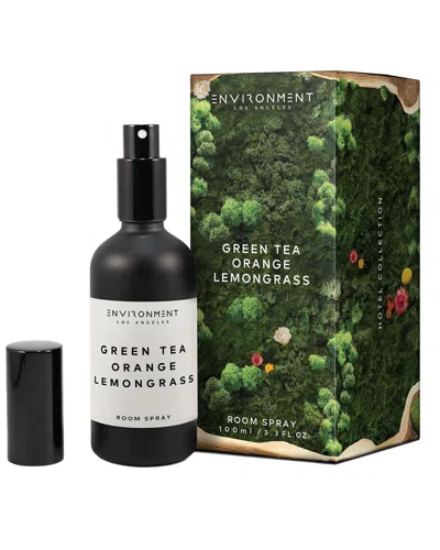 Environment Los Angeles Environment Room Spray Inspired By Delano Beach Club Hotel® Green Tea, Orange & Lemongrass In Black