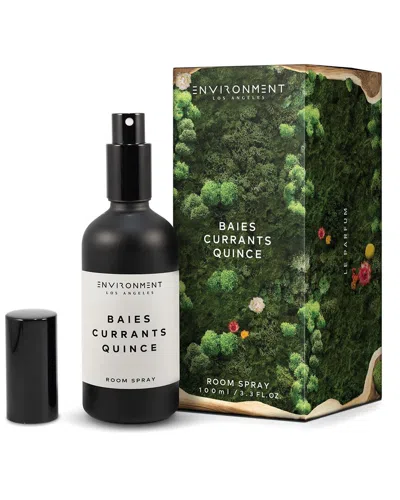 Environment Los Angeles Environment Room Spray Inspired By Diptyque Baies® Baies, Currants & Quince In Black