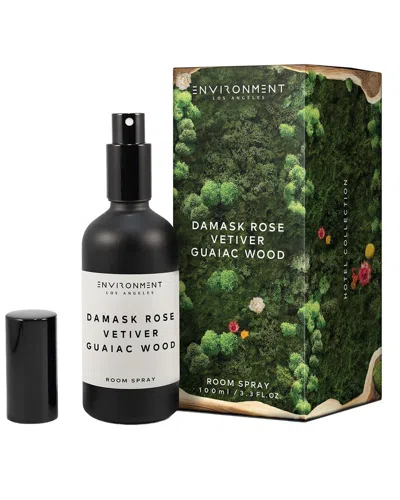 Environment Los Angeles Environment Room Spray Inspired By Le Labo Rose 31® And Fairmont Hotel® Damask Rose, Vetiver & Guaia In Black