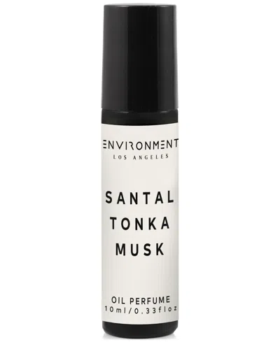Environment Santal, Tonka & Musk Roll-on Oil Perfume (inspired By 5-star Luxury Hotels), 0.33 Oz. In White