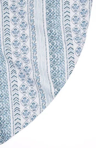 Envogue Round Tablecloth In Blue