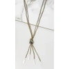 ENVY GREY & SILVER CRYSTAL KNOT NECKLACE