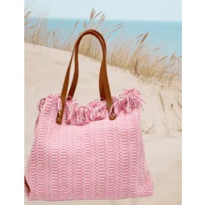 Envy Jewellery Envy Pink Woven Beach Bag