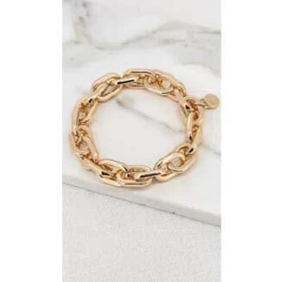 Envy Jewellery Gold Chunky Chain Link Bracelet
