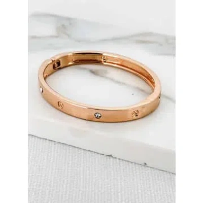 Envy Jewellery Gold Cuff With Detailing