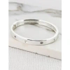 ENVY SILVER BANGLE WITH CRYSTALS