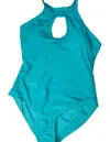Envya Women's Beach Fun One Piece Swimsuit In Aqua In Blue