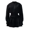 Enxhaline Black / Blue / Brown Inej Set In Black Color