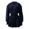 Enxhaline Black / Blue / Brown Inej Set In Blu Color