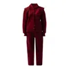 Enxhaline Red / Black / Blue Xahari Set In Burgundy Color