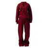 Enxhaline Red Eclips Set In Burgundy Color