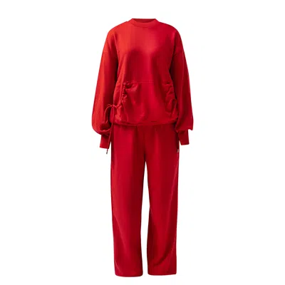 Enxhaline Red / Neutrals Yara Set In Red Color