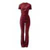 Enxhaline Women's Black / Green / Red Cyro Set In Burgundy Color