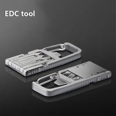 Enxt 13 In 1 Multi-function Gadgets Stainless Steel Combination Tools, Mobile Phone Holder, Folding Outdo In Gray