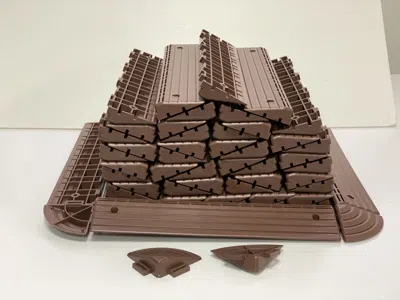 Enxt Auxiliary Products For Splicing Plastic Floors,30edge Sealing Strips And 4corners, Brown