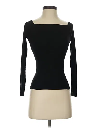 Pre-owned Enza Costa 3/4 Sleeve T-shirt In Black