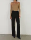 Enza Costa A Coste Off Shoulder L/s In Sand In Multi