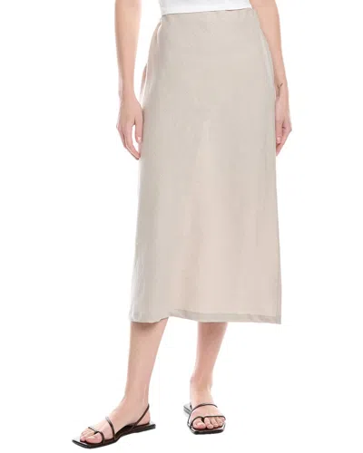 ENZA COSTA BIAS LINEN MIDI SKIRT