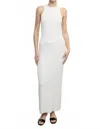 Enza Costa Boucle Knit Maxi Skirt In White In White