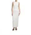 Enza Costa Boucle Knit Maxi Skirt In White In White