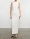 Enza Costa Boucle Knit Maxi Skirt In White