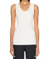 Enza Costa Boucle Knit Tunic In Off White In White
