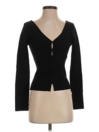 Pre-owned Enza Costa Cardigan Sweater In Black
